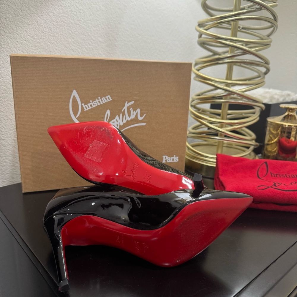 Christian Louboutin Pigalle Follies 85 Patent Black 36.5 - Picture 9 of 10